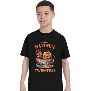 Daily_Deal_Shirts T-Shirts, Youth / XS / Black D20 Tea Time