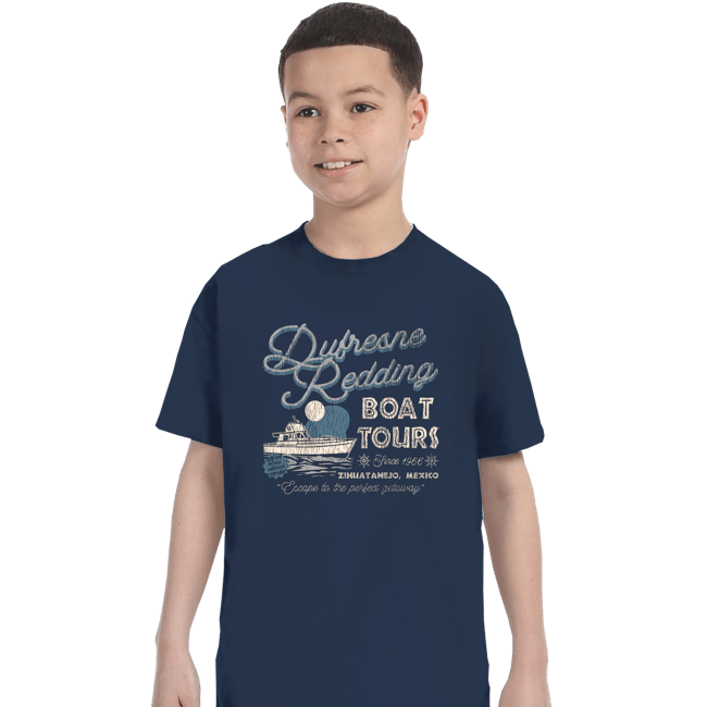 Secret_Shirts T-Shirts, Youth / XS / Navy Drufresne Redding Boat Tours