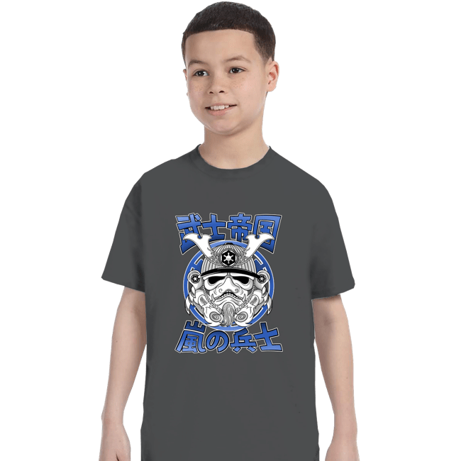 Daily_Deal_Shirts T-Shirts, Youth / XS / Charcoal Storm Samurai.