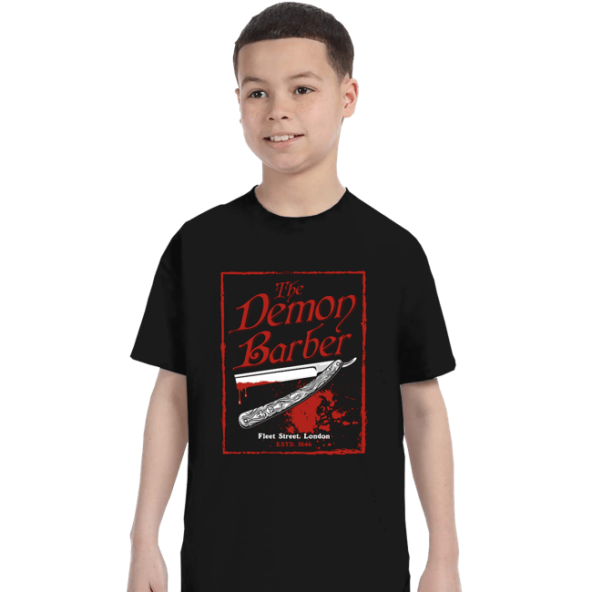 Daily_Deal_Shirts T-Shirts, Youth / XS / Black The Demon Barber.