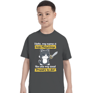 Daily_Deal_Shirts T-Shirts, Youth / XS / Charcoal Inigo Meowntoya