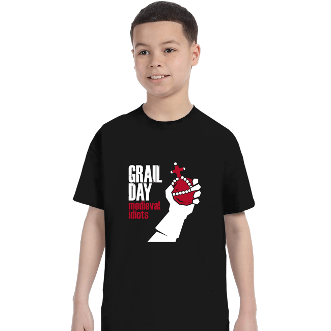 Daily_Deal_Shirts T-Shirts, Youth / XS / Black Medieval Idiots