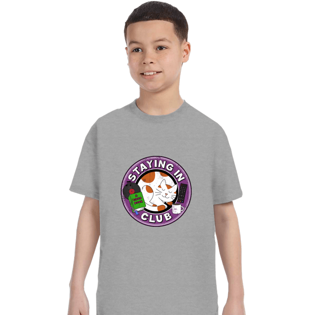 Secret_Shirts T-Shirts, Youth / XS / Sports Grey Staying In Club