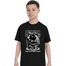 Load image into Gallery viewer, Shirts T-Shirts, Youth / XS / Black Magical Black Cat Girl
