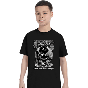 Shirts T-Shirts, Youth / XS / Black Magical Black Cat Girl