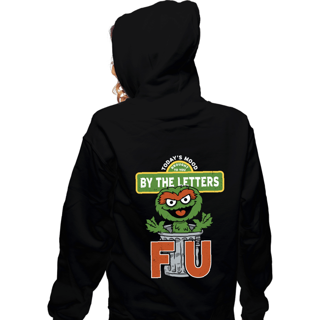 Daily_Deal_Shirts Zippered Hoodies, Unisex / Small / Black Grouchy Letters