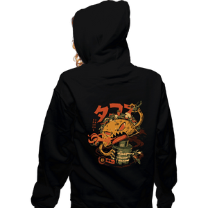 Daily_Deal_Shirts Zippered Hoodies, Unisex / Small / Black Spicy Taco Attack