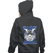 Load image into Gallery viewer, Daily_Deal_Shirts Zippered Hoodies, Unisex / Small / Dark Heather Storm Samurai.
