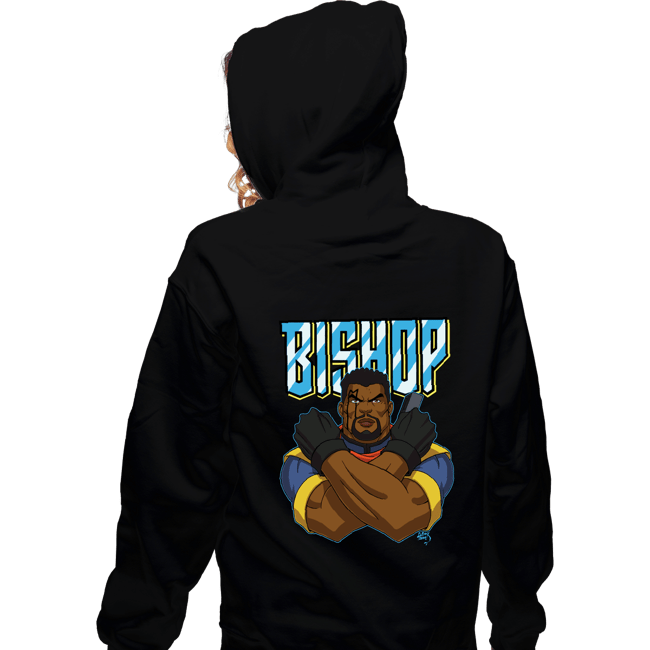 Daily_Deal_Shirts Zippered Hoodies, Unisex / Small / Black Bishop 97