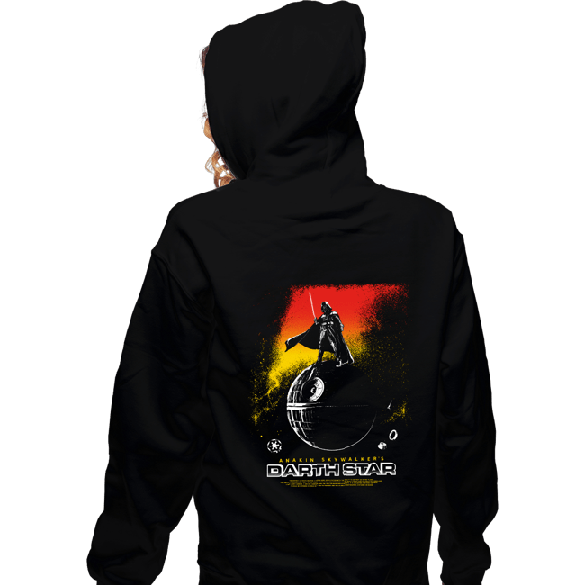 Secret_Shirts Zippered Hoodies, Unisex / Small / Black Darth Star.