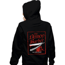 Load image into Gallery viewer, Daily_Deal_Shirts Zippered Hoodies, Unisex / Small / Black The Demon Barber.
