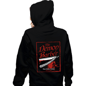 Daily_Deal_Shirts Zippered Hoodies, Unisex / Small / Black The Demon Barber.