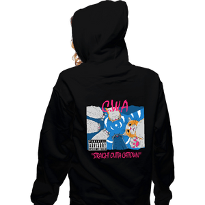 Secret_Shirts Zippered Hoodies, Unisex / Small / Black Cats With Attitude