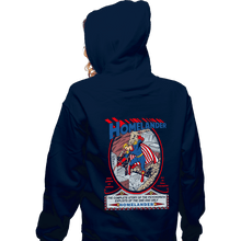 Load image into Gallery viewer, Secret_Shirts Zippered Hoodies, Unisex / Small / Navy Homelander Comic
