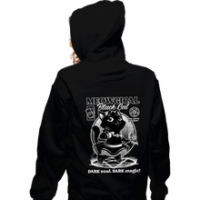 Load image into Gallery viewer, Shirts Zippered Hoodies, Unisex / Small / Black Magical Black Cat Girl
