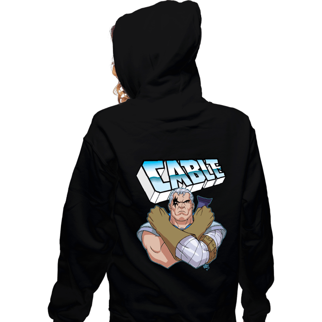 Daily_Deal_Shirts Zippered Hoodies, Unisex / Small / Black Cable 97