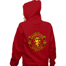 Load image into Gallery viewer, Daily_Deal_Shirts Zippered Hoodies, Unisex / Small / Red Lannister United

