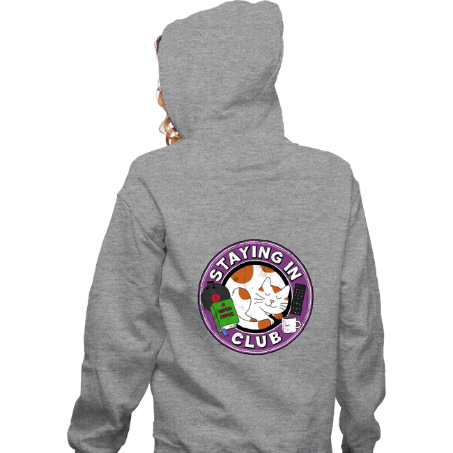 Secret_Shirts Zippered Hoodies, Unisex / Small / Sports Grey Staying In Club