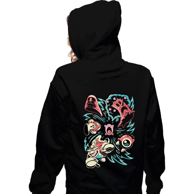 Daily_Deal_Shirts Zippered Hoodies, Unisex / Small / Black Infinite Hunger