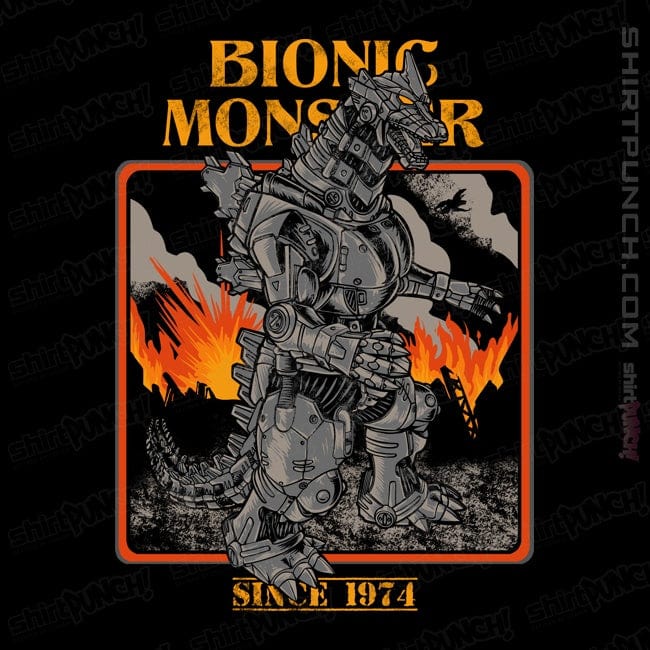 Secret_Shirts Magnets / 3"x3" / Black Bionic Monster