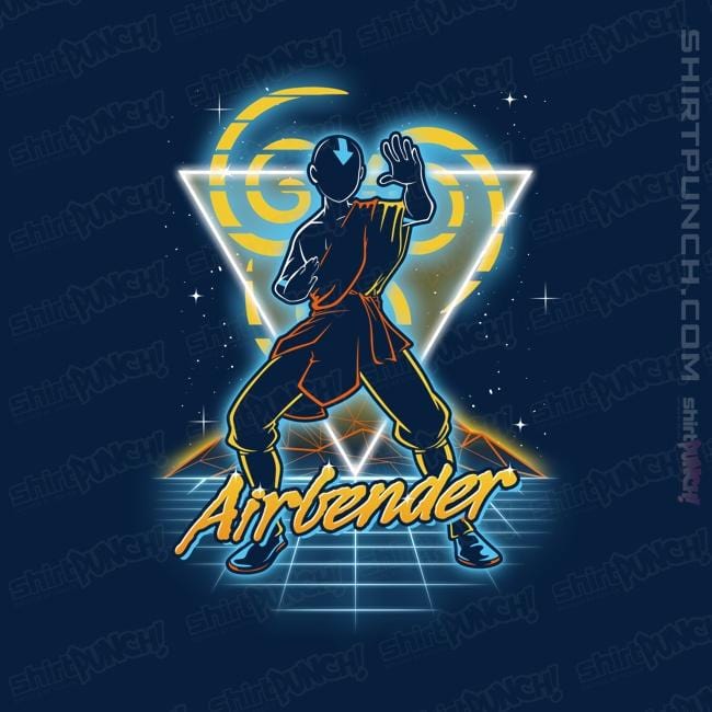 Shirts Magnets / 3"x3" / Navy Retro Airbender