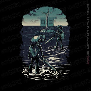 Daily_Deal_Shirts Magnets / 3"x3" / Black Link VS Dark Link