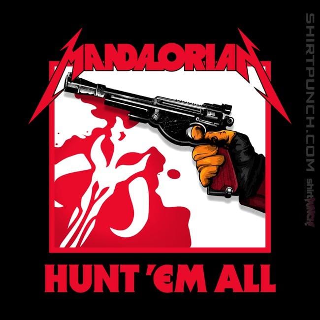 Shirts Magnets / 3"x3" / Black Hunt Em All