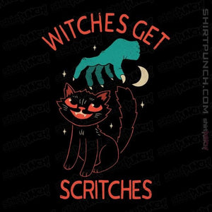 Daily_Deal_Shirts Magnets / 3"x3" / Black Witches Get Scritches