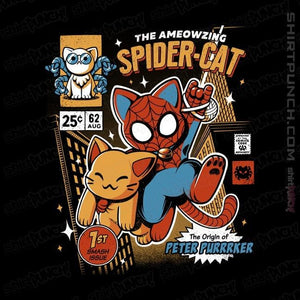 Shirts Magnets / 3"x3" / Black Spider-Cat
