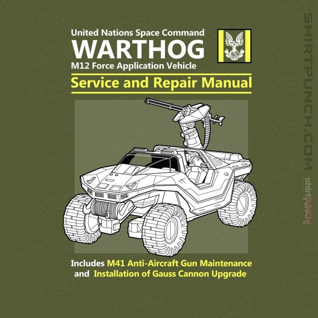 Daily_Deal_Shirts Magnets / 3"x3" / Military Green Warthog Manual
