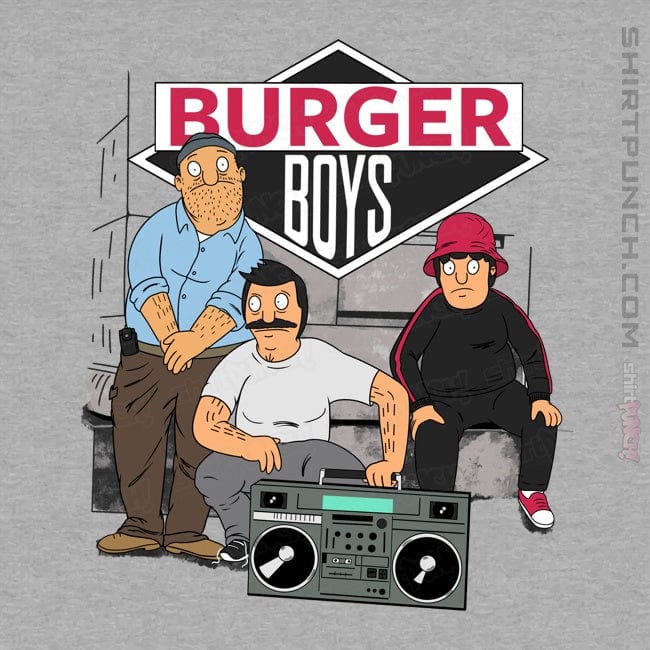 Daily_Deal_Shirts Magnets / 3"x3" / Sports Grey The Burger Boys