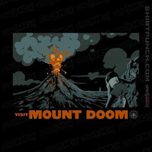 Load image into Gallery viewer, Shirts Magnets / 3&quot;x3&quot; / Black Visit Mount Doom
