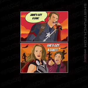 Daily_Deal_Shirts Magnets / 3"x3" / Black Not Another Superhero Movie