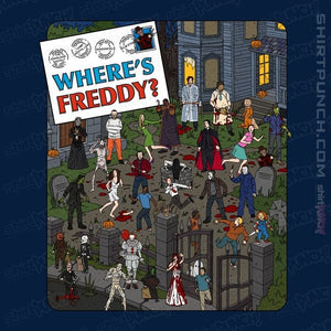 Daily_Deal_Shirts Magnets / 3"x3" / Navy Where's Freddy