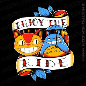 Daily_Deal_Shirts Magnets / 3"x3" / Black Enjoy The Ride