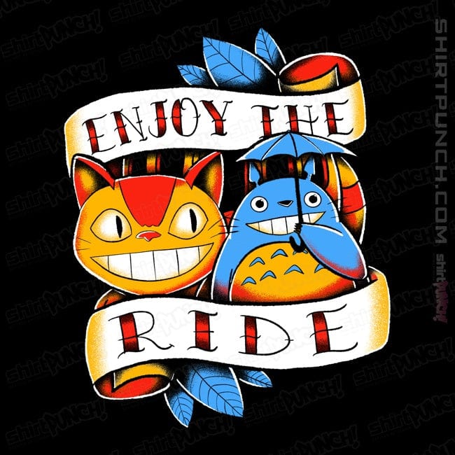 Daily_Deal_Shirts Magnets / 3"x3" / Black Enjoy The Ride