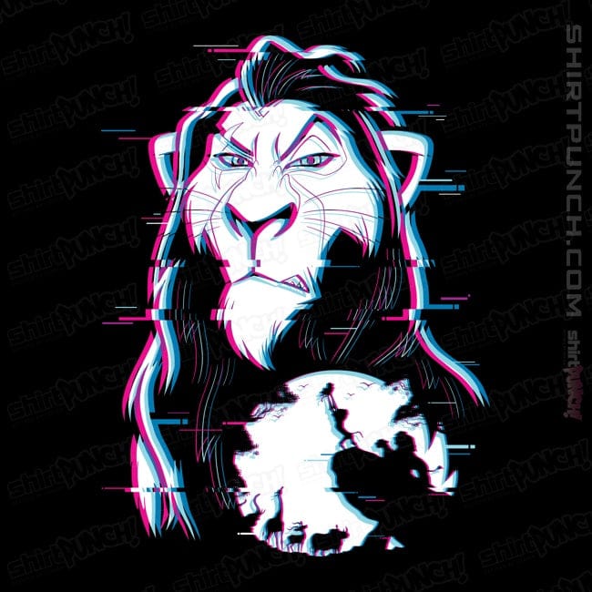 Daily_Deal_Shirts Magnets / 3"x3" / Black Glitched Scar