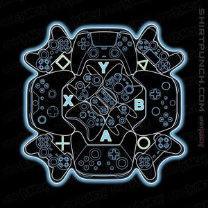 Shirts Magnets / 3"x3" / Black Gamer Mandala