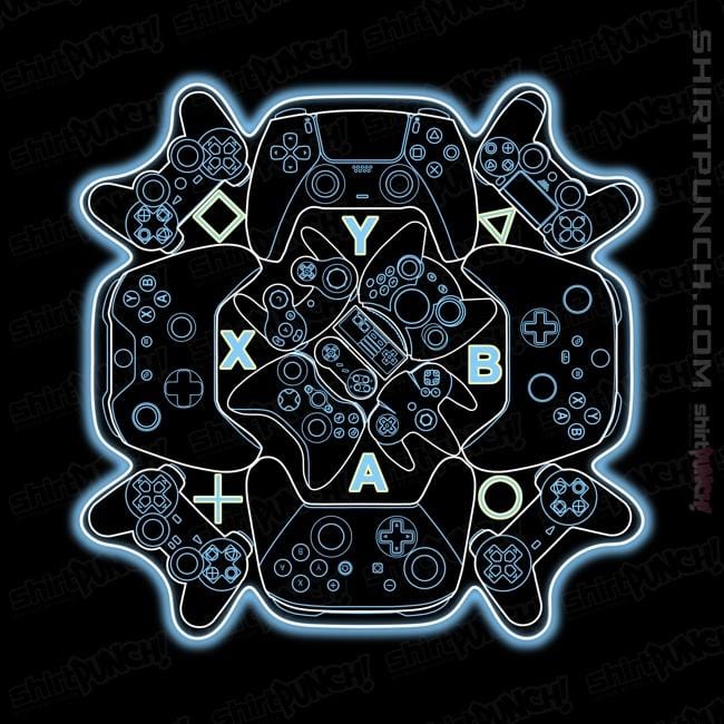 Shirts Magnets / 3"x3" / Black Gamer Mandala