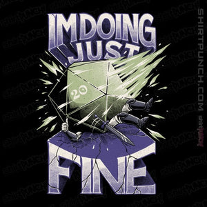 Daily_Deal_Shirts Magnets / 3"x3" / Black Doing Just Fine