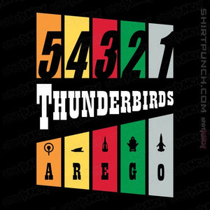 Daily_Deal_Shirts Magnets / 3"x3" / Black Thunderbirds Are Go