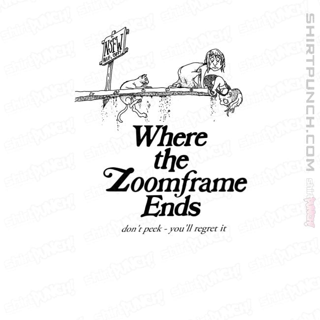 Shirts Magnets / 3"x3" / White Where The Zoom Frame Ends