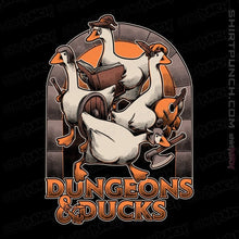Load image into Gallery viewer, Daily_Deal_Shirts Magnets / 3&quot;x3&quot; / Black Dungeons &amp; Ducks
