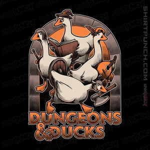 Daily_Deal_Shirts Magnets / 3"x3" / Black Dungeons & Ducks