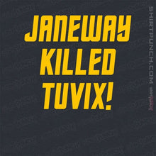 Load image into Gallery viewer, Daily_Deal_Shirts Magnets / 3&quot;x3&quot; / Dark Heather Janeway Killed Tuvix!
