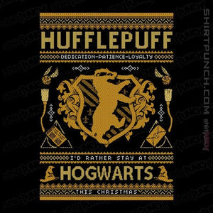 Shirts Magnets / 3"x3" / Black Hufflepuff Sweater