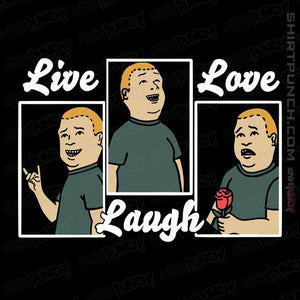 Daily_Deal_Shirts Magnets / 3"x3" / Black Bobby Live Laugh Love