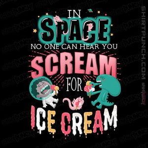 Daily_Deal_Shirts Magnets / 3"x3" / Black Scream for Ice Cream