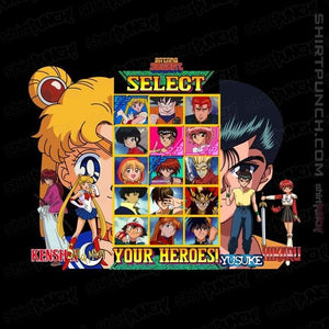 Shirts Magnets / 3"x3" / Black Select 90s Heroes