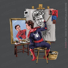 Load image into Gallery viewer, Daily_Deal_Shirts Magnets / 3&quot;x3&quot; / Charcoal Spidey Portrait

